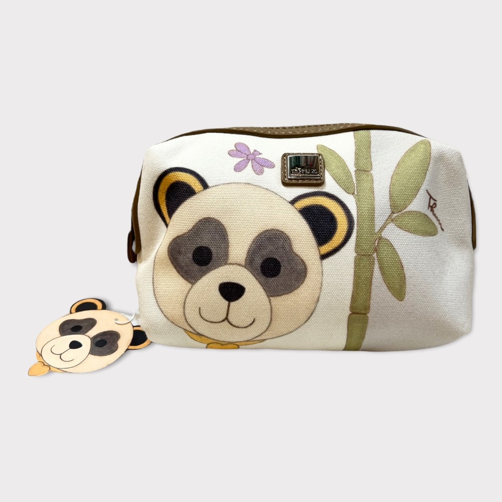Not THUN Panda Bamboo Butterfly Zip Pouch